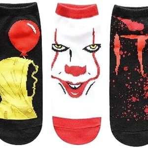 🤡NWT Hyp IT Movie Pennywise Stephen King 5 Pack Socks